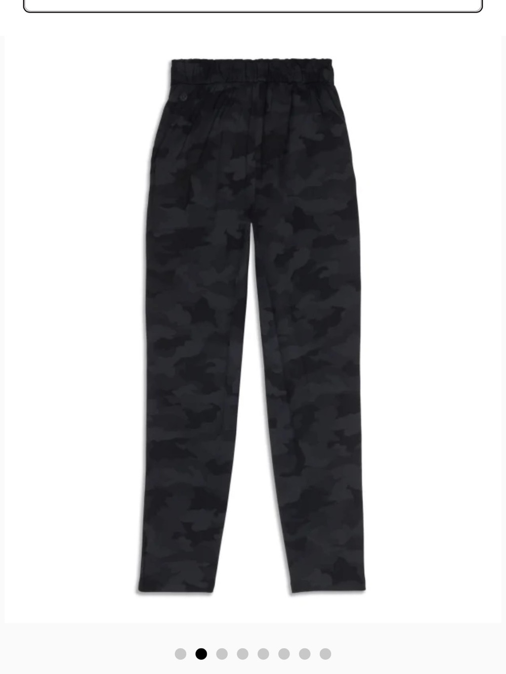 lululemon athletica Women's Black Camo Straight Leg Pants